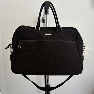 Vera Bradley Black Quilted Travel Bag